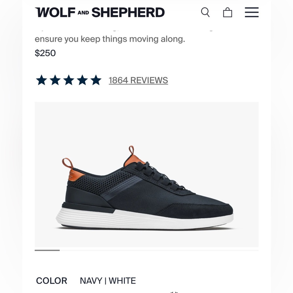 NWOT Wolf & Sheperd Crossover Victory Trainer 11.5